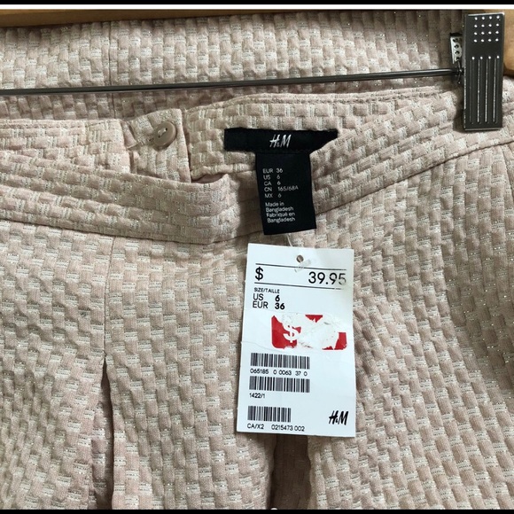 NWT Light-pink with gold reflexes knee-length skirt - Picture 2 of 2